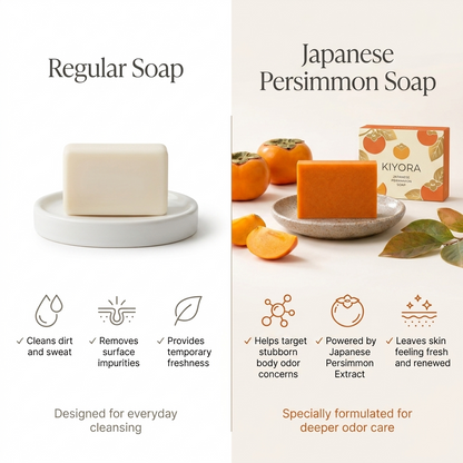 Deodorizing Persimmon Soap — For Aging Body Odor