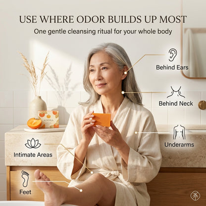 Deodorizing Persimmon Soap — For Aging Body Odor